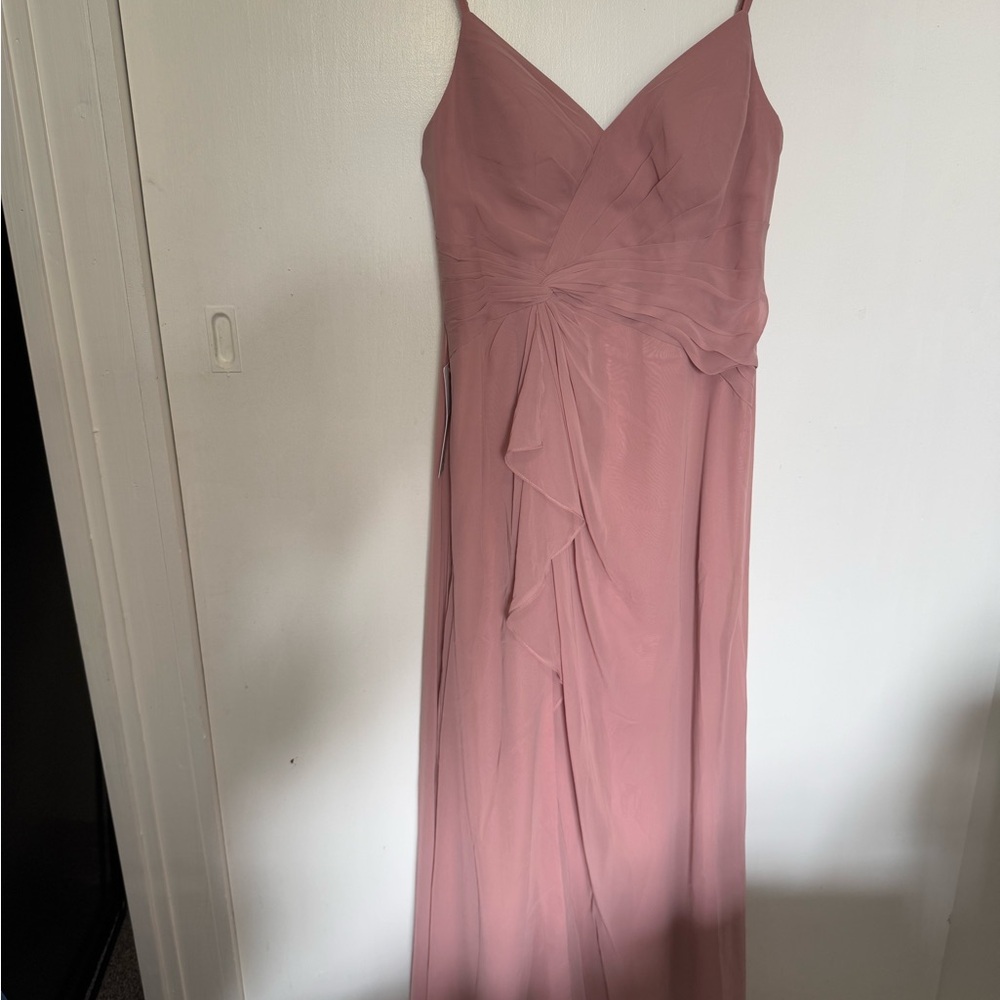 Azazie Dusty Rose Maxi Dress